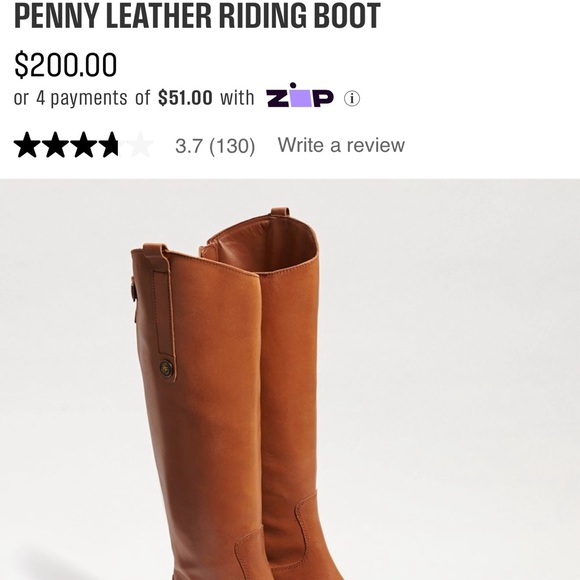 Sam Edelman Leather Boots 8 - Picture 2 of 16